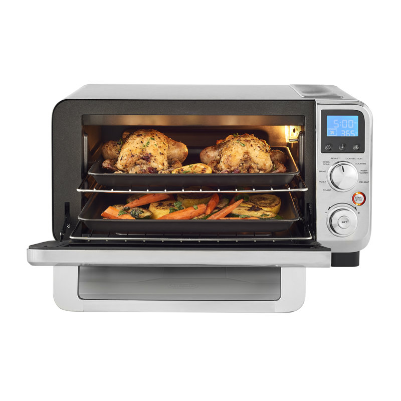 De'Longhi Small Convection Toaster Oven For Countertop With internal light And 9 Preset